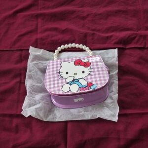Hello Kitty Purple Checkered Purse